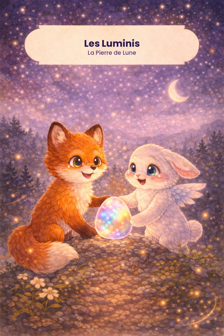 Couverture de Les Luminis : La Pierre de Lune
